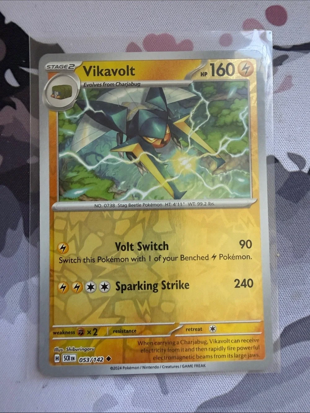 Grubbin Charjabug & Vikavolt Evolution Lot | Radiant Reverse Holo Pokémon ✨5/$25